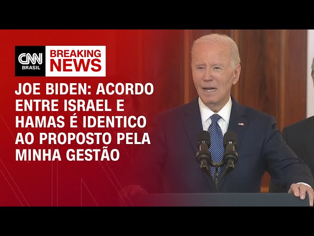 Joe Biden: Acordo entre Israel e Hamas é identico ao proposto pela minha gestão | CNN 360º