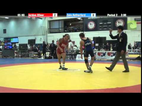 65 KG QF - Jordan Oliver (Sunkist Kids) vs. Zain Retherford (NLWC)
