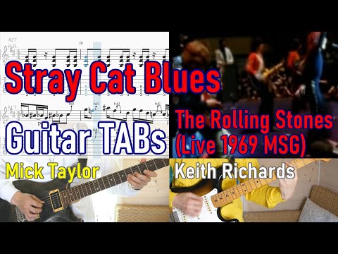 Stray Cat Blues (Get Yer Ya-Ya's Out!) Guitar Cover with TABs Keith Richards and Mick Taylor