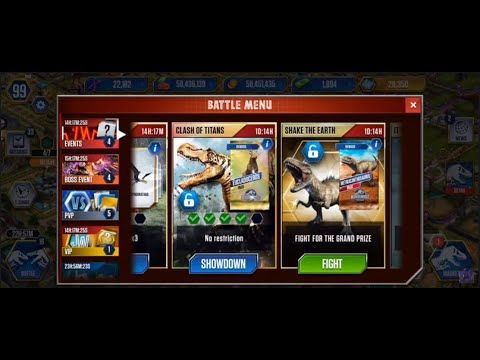 The Clash Of Titans, Eucladoceros Pack And Infinity Pack Upgrade! Jurassic World The Game| R #343