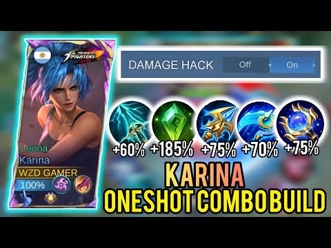 !!NEW SEASON!! KARINA ONESHOT COMBO BUILD AND EMBLEM 2025 (must try)