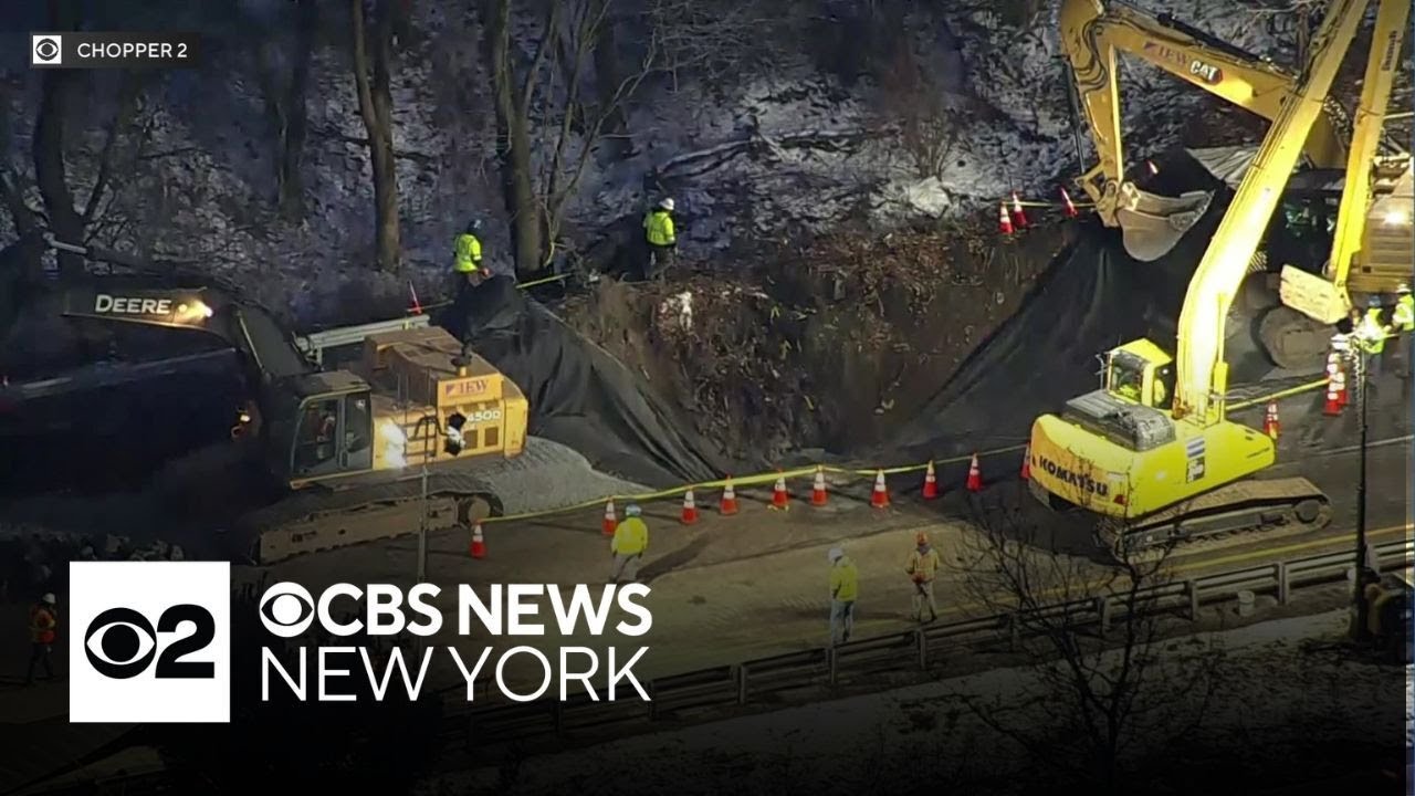 I-80 sinkhole filled in Wharton, New Jersey