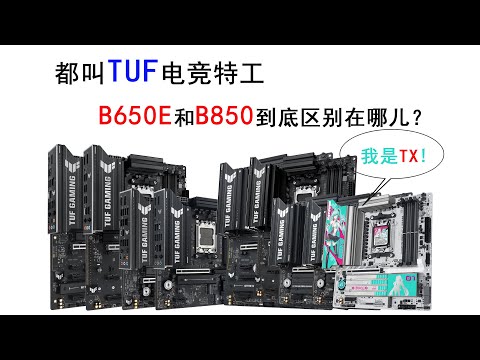 捅了华硕的马蜂窝，都是TUF电竞特工，凭什么你就那么秀儿！9款B650E和B850电竞特工主板横比