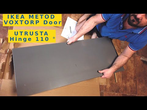 How To Assemble Fast! Kitchen IKEA METOD Door and UTRUSTA Hinge 110 °. VOXTORP example, Step by Step