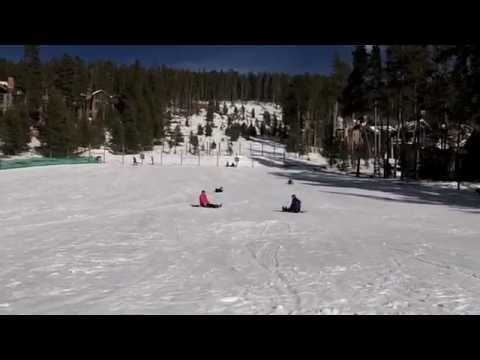 Sledding at Carter Park in Breck