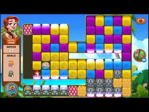 Lost Island Blast Adventure Level 1906 - NO BOOSTERS 🏝️ | SKILLGAMING ✔️