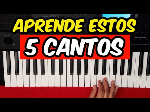Toca estos 5 cantos sin saber tocar el piano FACIL ✅