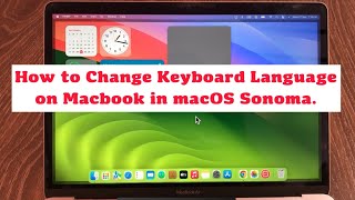 macOS Sonoma How to Change Keyboard Language on MacBook