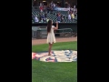 National Anthem At Fisher Cats Game