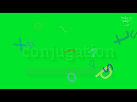 CONJUGATION - HOW TO PRONOUNCE CONJUGATION? #conjugation