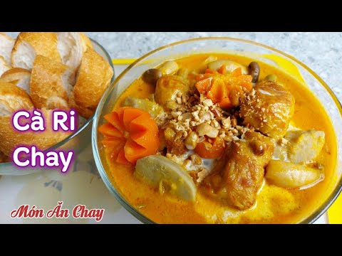 Cách Nấu CÀ RI CHAY Đơn Giản Nhất Để Đãi Tiệc Gia Đình/Món Chay Ngon Bà Mẹ Quê