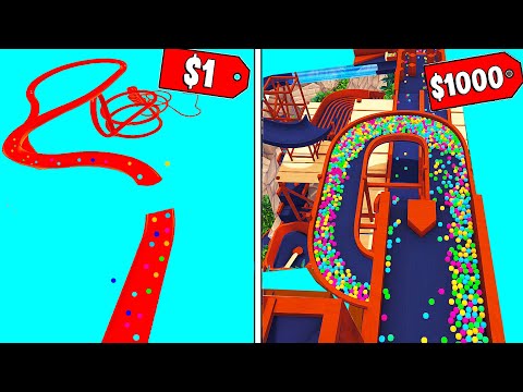 1$ vs $1000 Marble Race! - Marble World