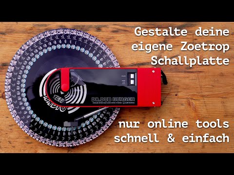 Zoetrope Schallplatte ohne Software online erstellen