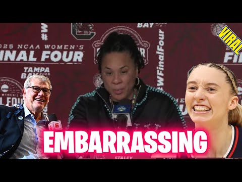 Dawn Staley UNLOADS On Paige Bueckers & Geno Auriemma In POSTGAME PRESS CONFERENCE!