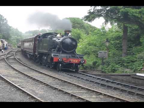 GWR Locomotives 5164 and 2857 at Highley station on the Severn Valley Railway SVR