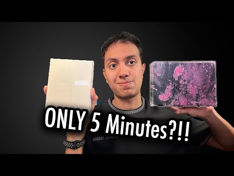 Insane Pink & Black Cells | Satisfying Acrylic Pour Painting Close-Up