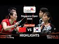 ZHENG Si Wei /HUANG Ya Qiong vs SEO Seung Jae /CHAE Yu Jung | Singapore Badminton Open 2024