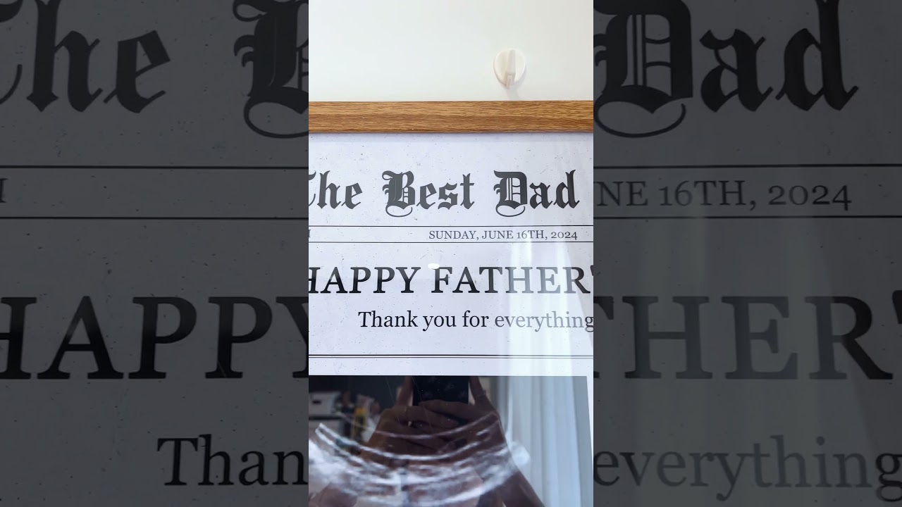 The Best Dad Times Father's Day Gift | Personalized Photo Poster