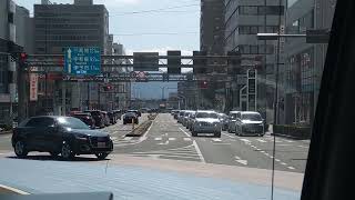 【後面展望】伊予鉄市内電車　1系統　松山市駅→JR松山駅前→松山市駅　2025年