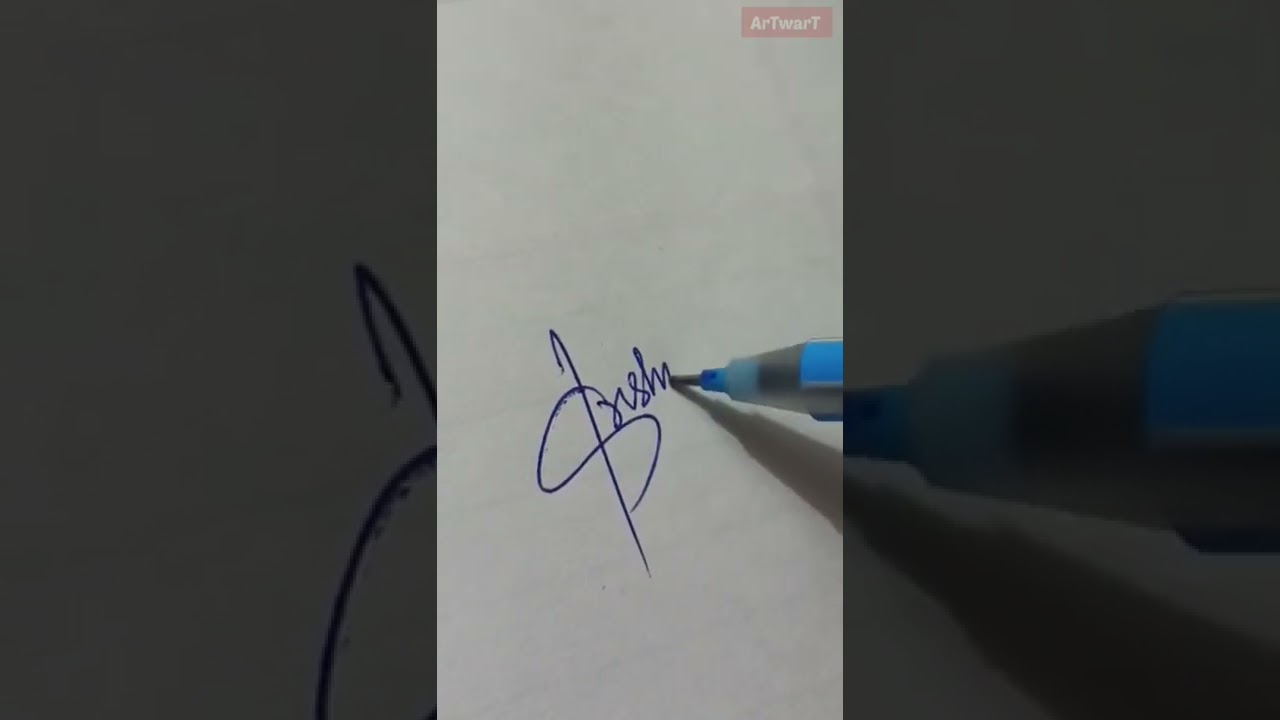 Krishna name signature  | ArTwarT                 #shorts