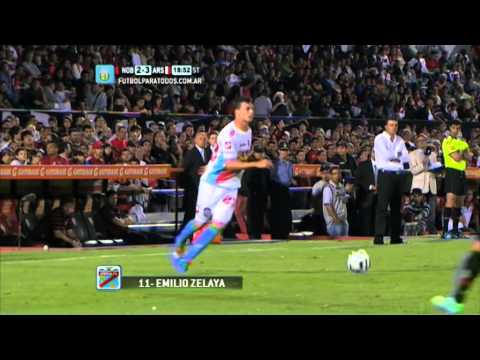 Gol de Zelaya. Newell's 2 - Arsenal 3. Torneo Primera División 2014. FPT