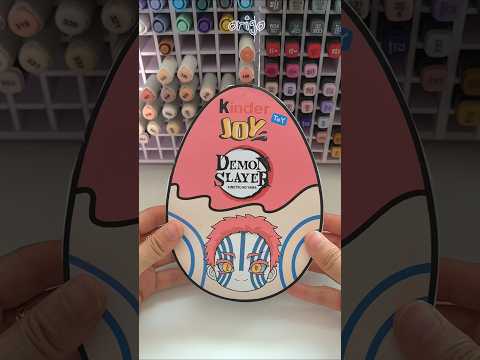 DIY Akaza kinder joy |Demon slayer #papercraft #blindbag #귀멸의칼날