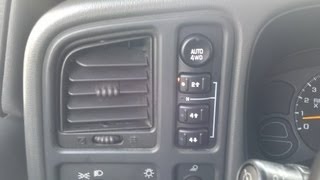 03-06 Silverado/Sierra Service 4 Wheel Drive message - Test and replace 4WD switch
