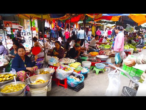 Cambodian Street Food - Life In Phnom Penh Market