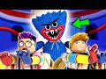 ROBLOX HUGGY WUGGY ATTACKS US! (FUNNY ROBLOX ANIMATION By LANKYBOX) *COMPILATION*