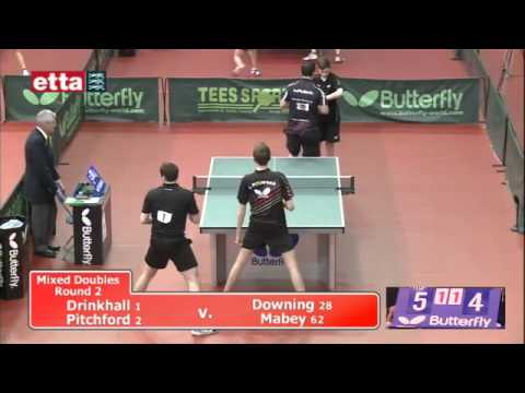 Nationals - Men's Doubles Round 1 - Drinkhall & Pitchford v Downing & Mabey