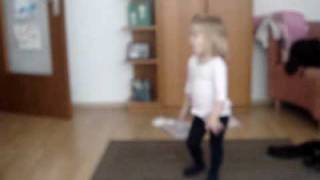 Piper doing the Ooby Dooby