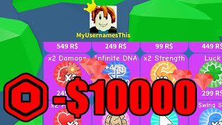 I Spent 10000 Robux to Beat Boxing Simulator (Roblox) #ad