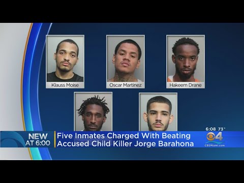 Accused Child Killer Jorge Barahona Attacked By Five Inmates At Miami-Dade Jail