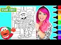 Coloring Sesame Street Ernie Christmas Coloring Page Ohuhu Art Markers