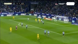 Luuk de Jong goal vs Espanyol | Espanyol vs Barcelona | 2-2