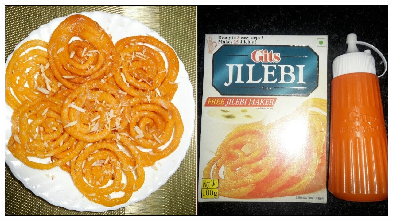 Instant Jalebi Recipe |Gits Instant Jalebi Mix|Make Jalebi at 3 Easy Steps|Crispy Crunchy Jalebi
