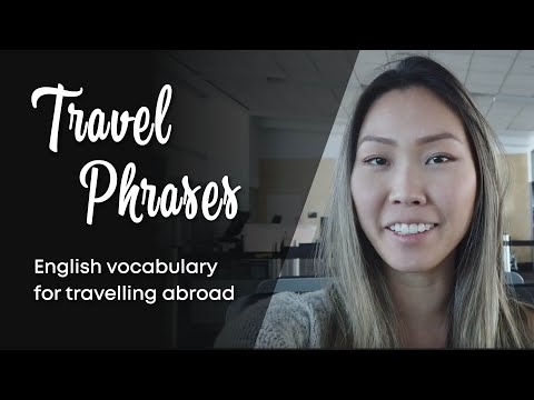 TRAVEL PHRASES -  English vocabulary for TRAVELLING ABROAD!