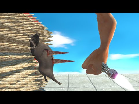 FATAL PUNCH TO EVERY UNITS TOWARDS BONE SPIKE - Animal Revolt Battle Simulator