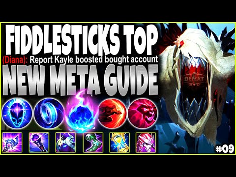 Fiddlesticks Top Lane New META TERROR (35s CD R) ~ LoL Meta Fiddlesticks Season 12 Build Guide #09 🔥