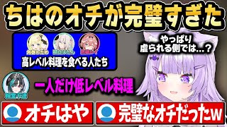 いじられるちはを見て、やっぱりちはも虐られる側の人ではないかと考えるおかゆん【ホロライブ 切り抜き/猫又おかゆ/獅白ぼたん/白上フブキ/角巻わため/さくらみこ/大空スバル】