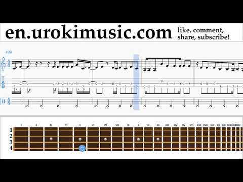 Banjo lessons (Irish Tenor) Shakira - Me Enamoré Sheet Music Tutorial Part#2 um-i352