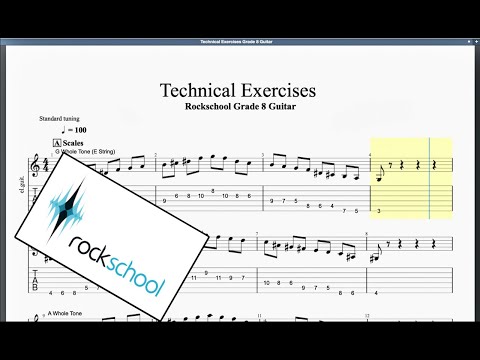 Technical Exericses Rockschool Grade 8 Guitar