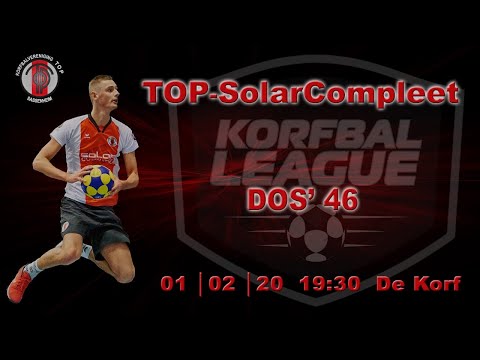 TOP/SolarCompleet 1 tegen DOS'46 1, zaterdag 1 februari 2020