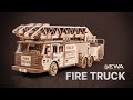 Eco-Wood-Art Construction kit Fire engine