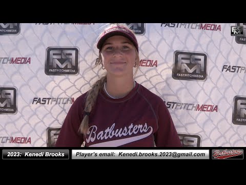 2023 Kenedi Brooks 3.8 GPA - Athletic Pitcher & Outfielder Softball Skills Video - Batbusters Gomes