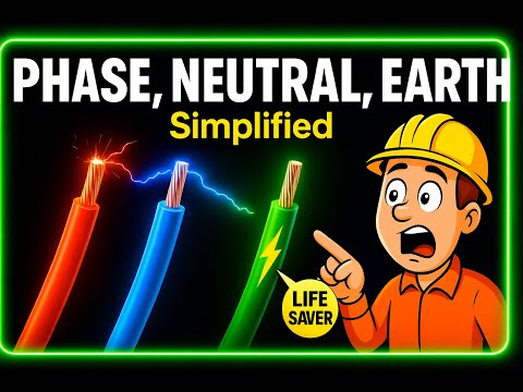 How PHASE, EARTH, & NEUTRAL Works (REALLY SIMPLIFIED)