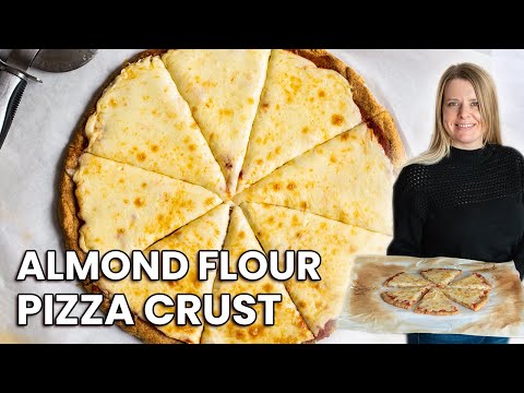 ALMOND FLOUR PIZZA CRUST | easy, healthy, gluten free & low carb pizza recipe