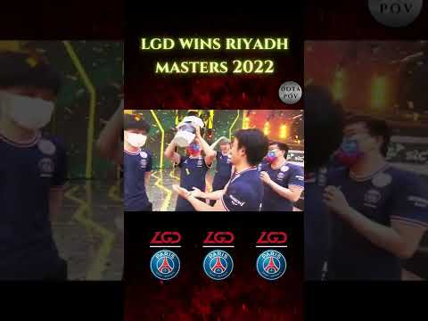 PSG.LGD are the champions of Riyadh Masters 2022!! #SHORTS