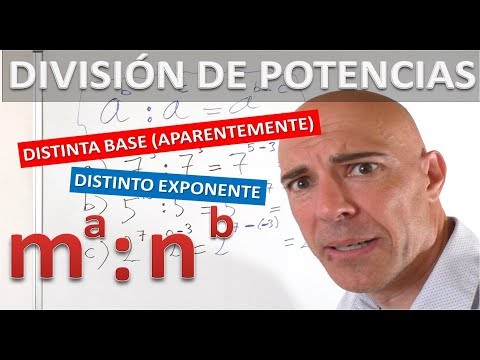 DIVISIÓN DE POTENCIAS QUE TIENEN DIFERENTE BASE (y exponentes distintos)