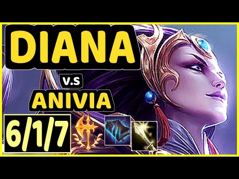EIKA (DIANA) vs ANIVIA - 6/1/7 KDA MID CHALLENGER GAMEPLAY - EUW